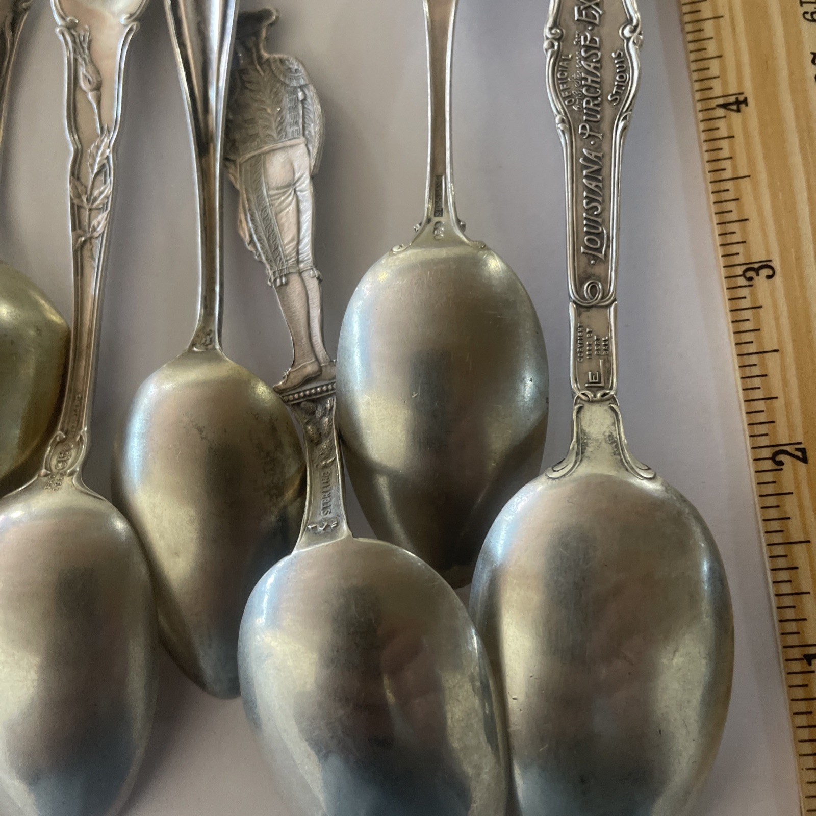 Lot Of 14 Sterling Vintage Souvenir Spoon Collectible 230 Grams