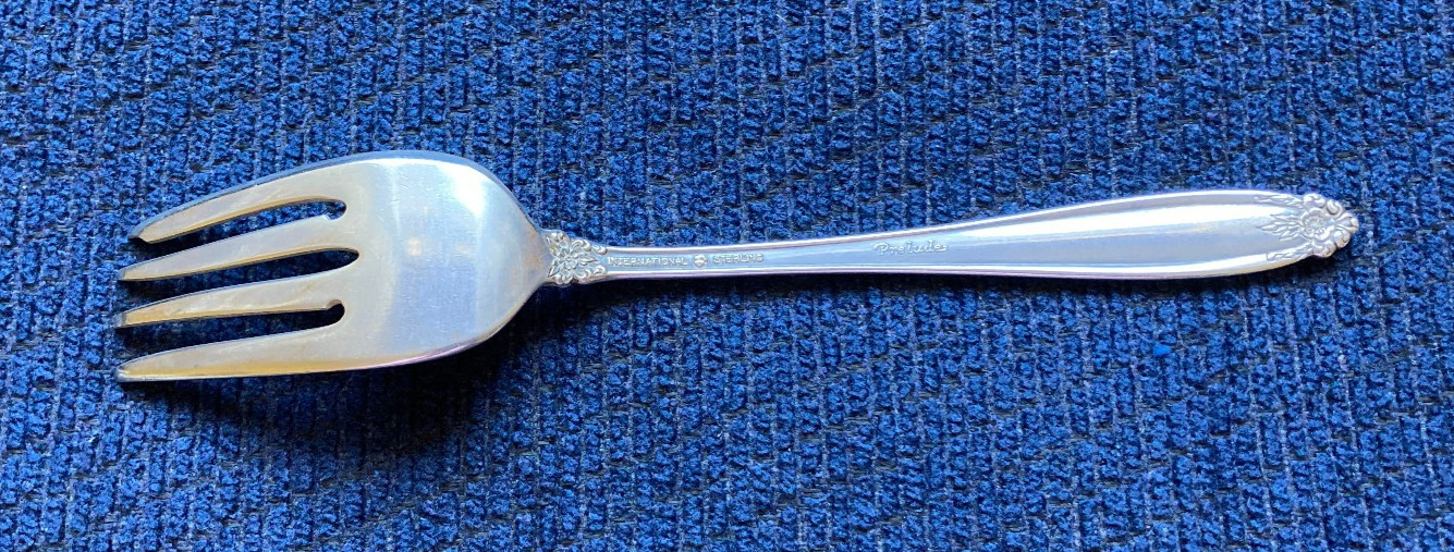 Salad Fork, 6-5/8” Prelude by International Sterling Silver, no mono