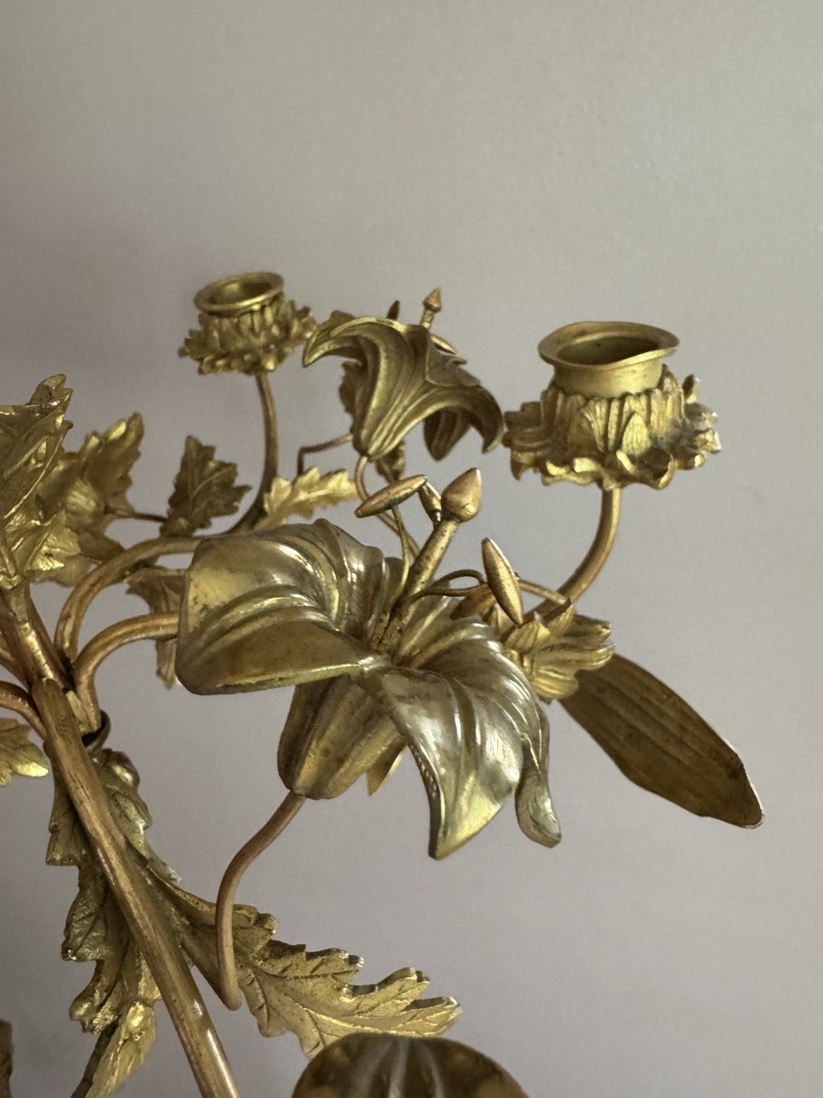French Style Hanging Candelabra Chandelier Flowers