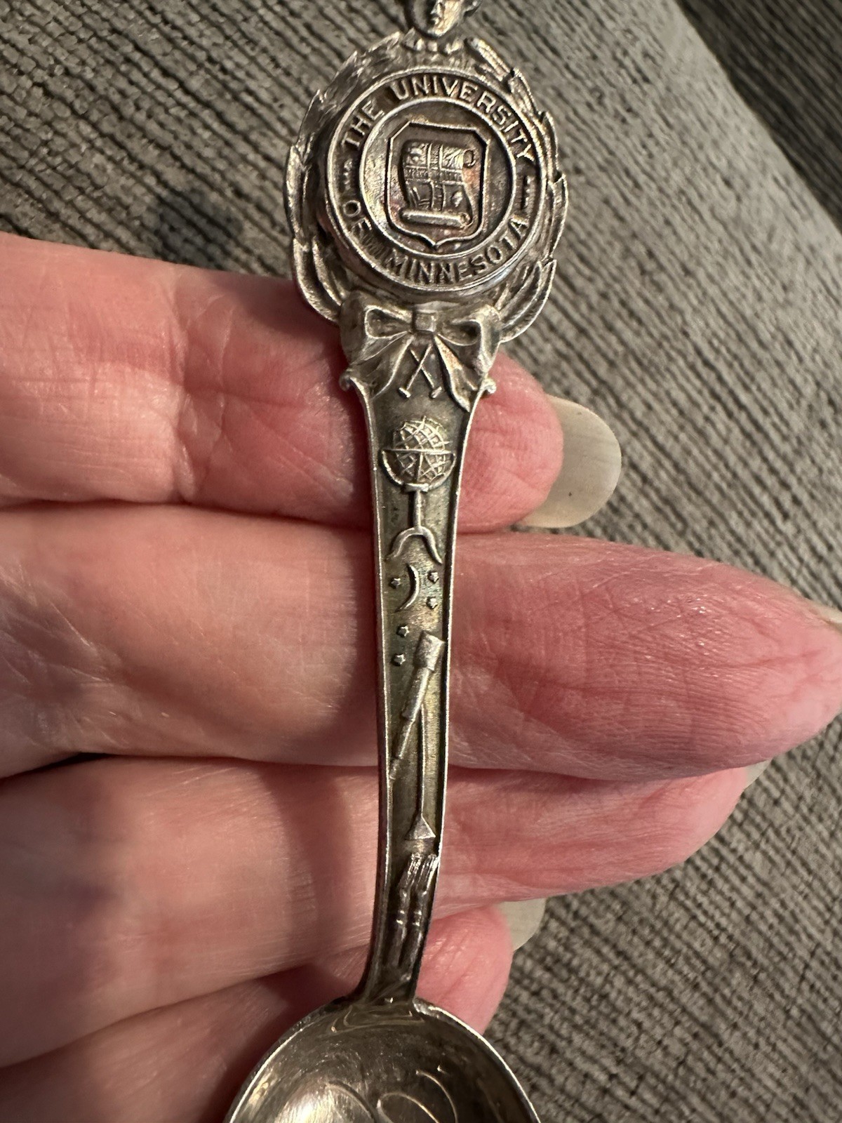 Early 1900’s University Of Minnesota Sterling Silver 925 Graduate Souvenir Spoon