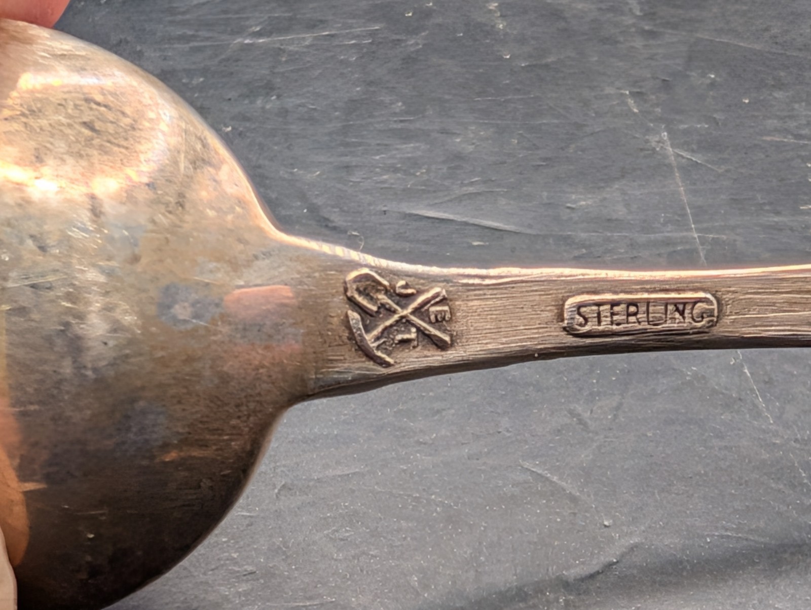 🔥 VTG JOSEPH MEYER STERLING SILVER 49TH STATE ALASKA SOUVENIR SPOON 11.5 GRAMS