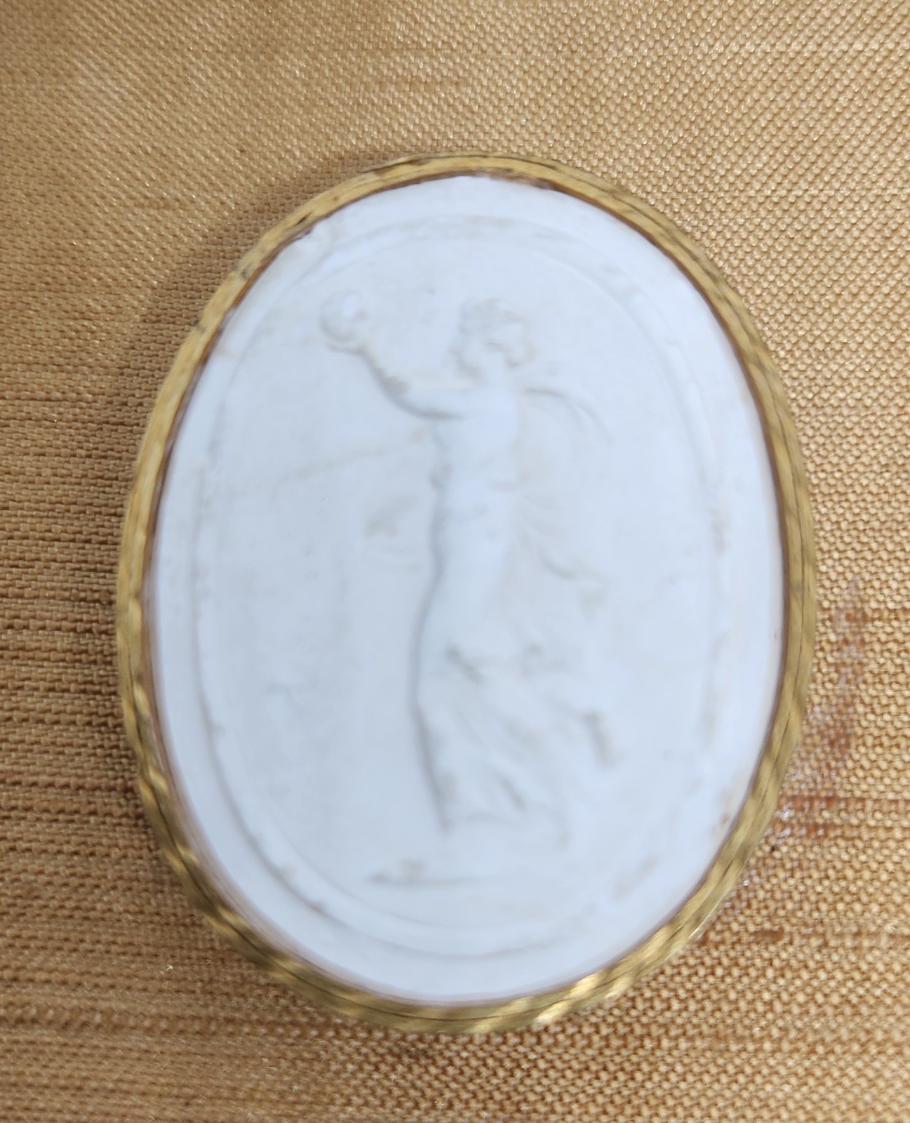 Antique Vintage Framed Grand Tour Plaster Intaglios Cameos Cameo Art Italy