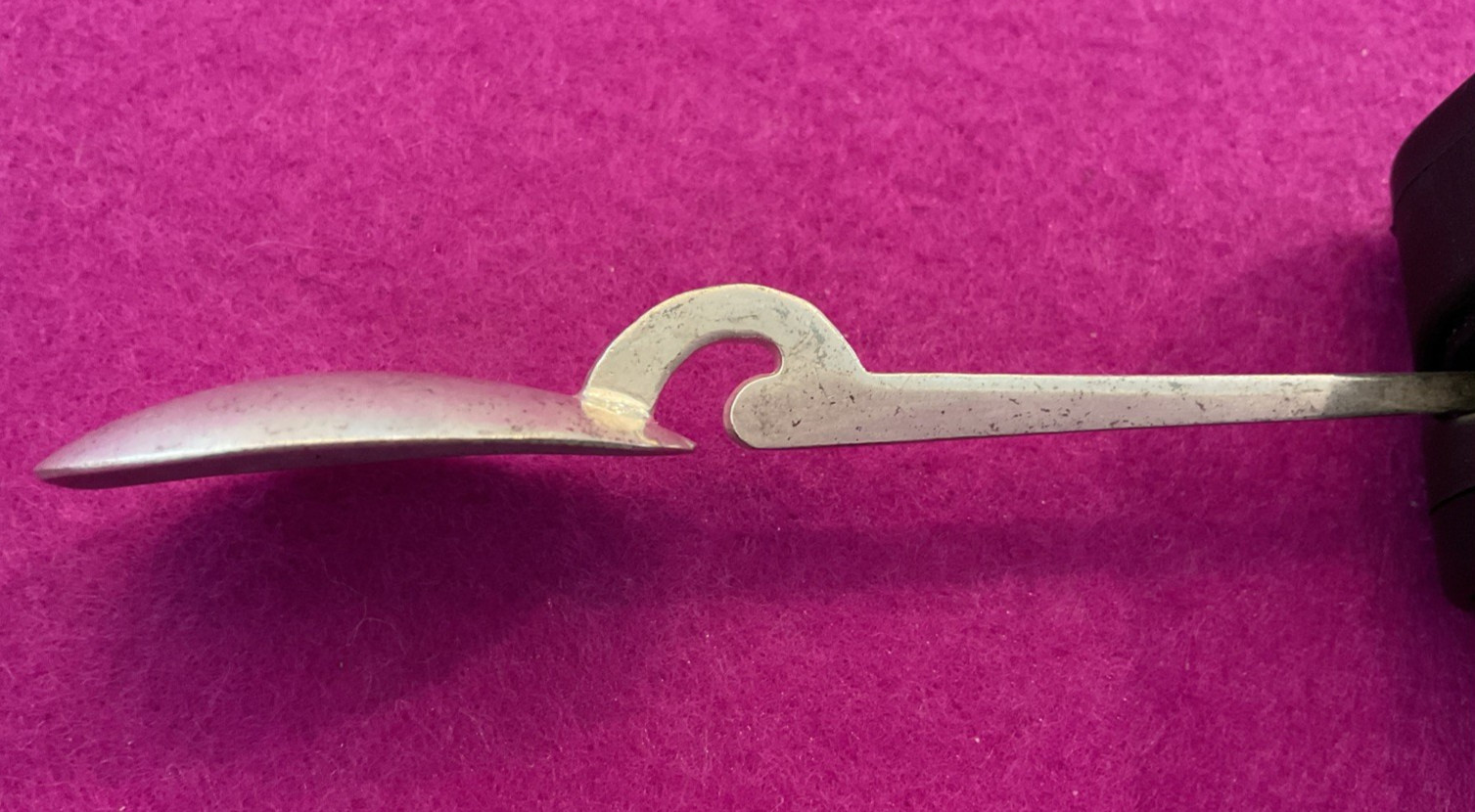 Corinium Roman Replica Style 4.25″ Silver Spoon Flat Bowl Gooseneck Pointed Stem