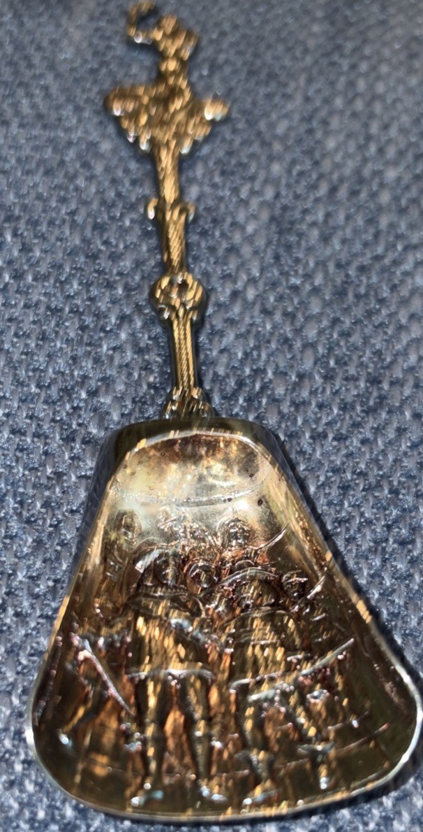 Vintage Dutch / Holland Sugar Spoon Scoop 90 Silver
