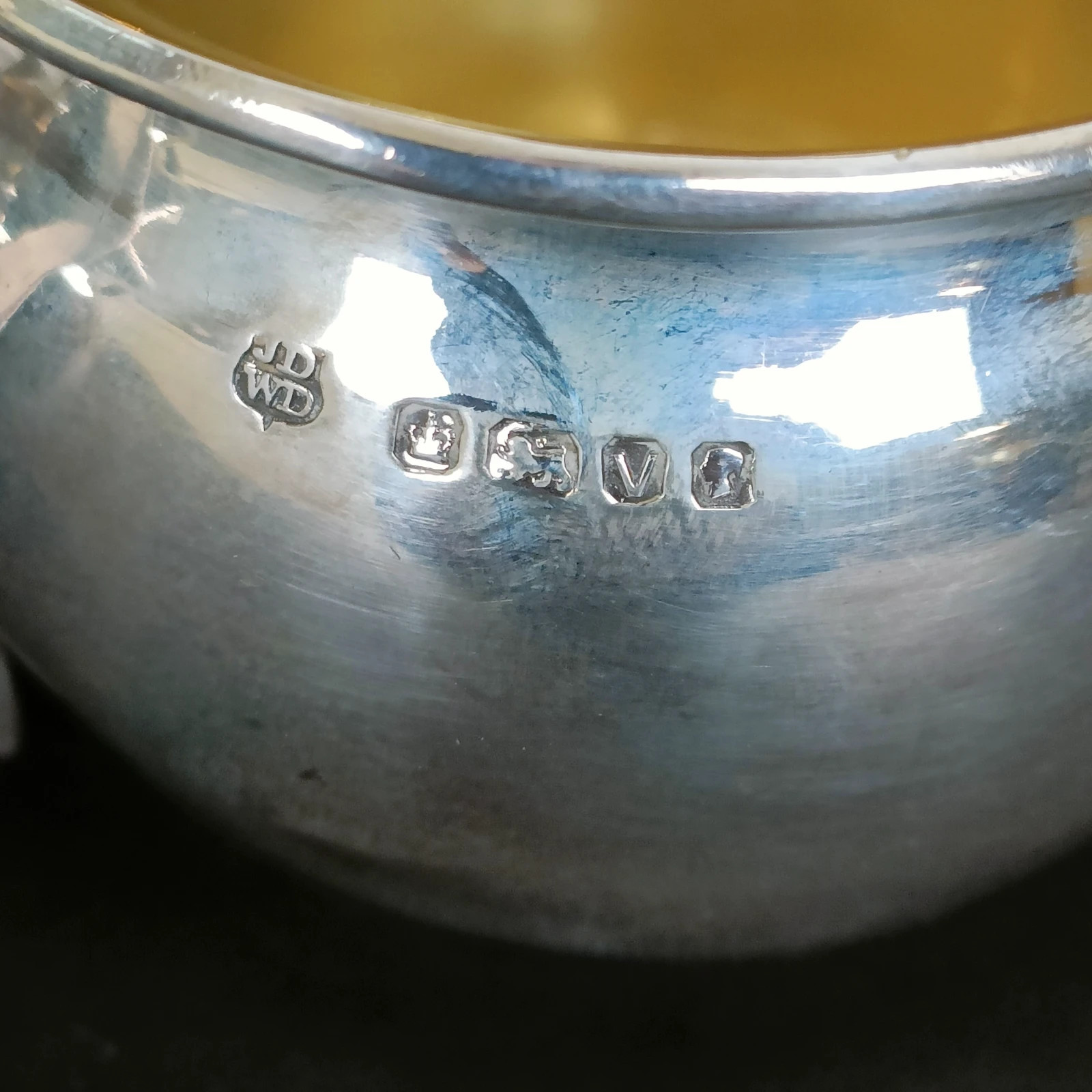 Victorian silver strawberry set, silver sugar bowl, sugar tongs, cream jug