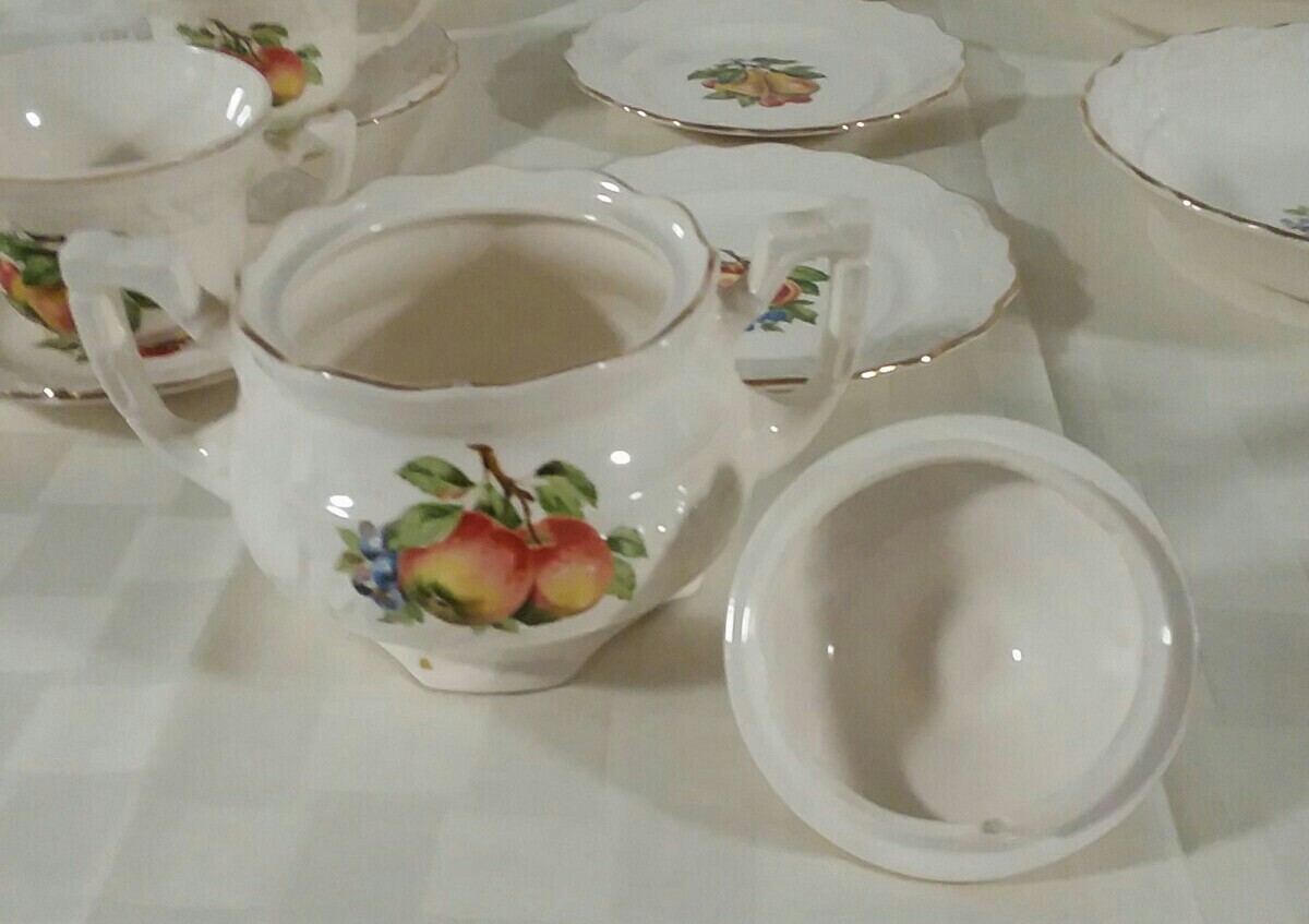 ANTIQUE Warranted 22k China – RARE FRUIT COLLECTION