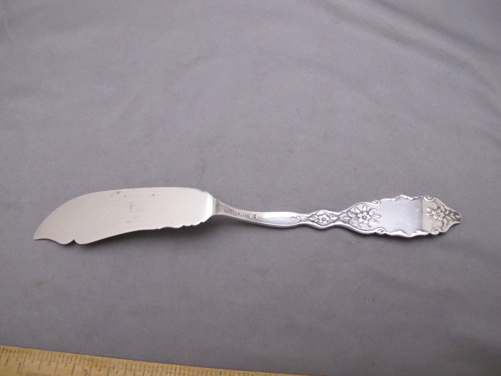 SCARCE Frank M. Whiting Sterling RODERIC (1893) MASTER BUTTER KNIFE-No Mono