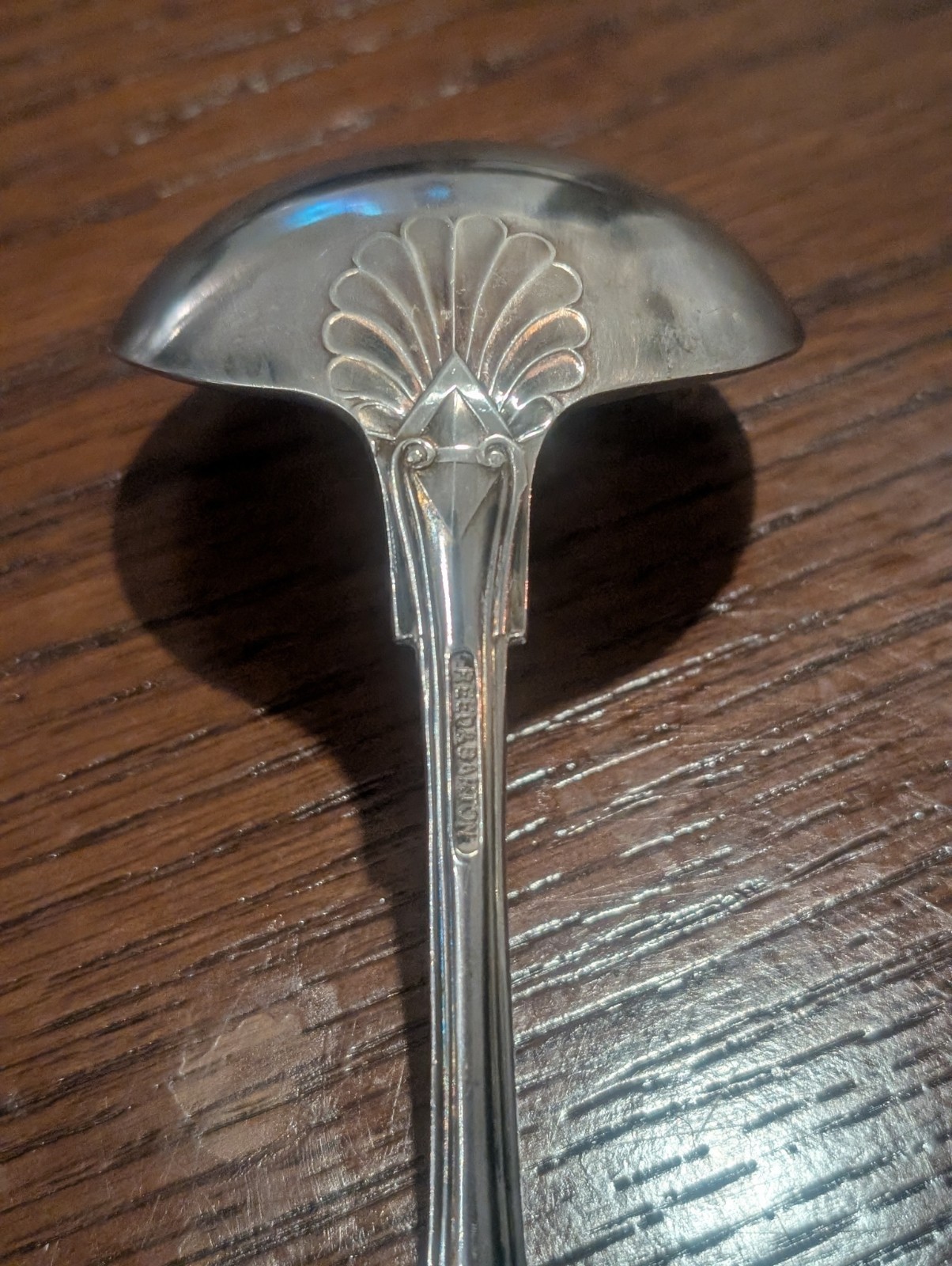 Vintage Silverplate Reed Barton United States Navy King Richard Ladel USN Rustic