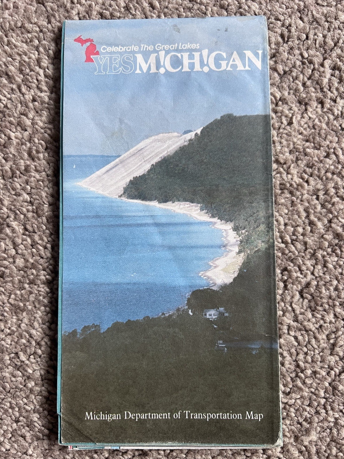 1989 Michigan Department of Transportation Road Map – Yes Michigan!